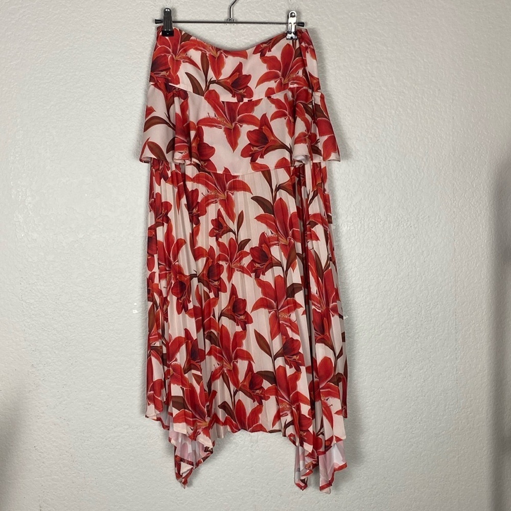 Delfi Collective floral pleated skirt